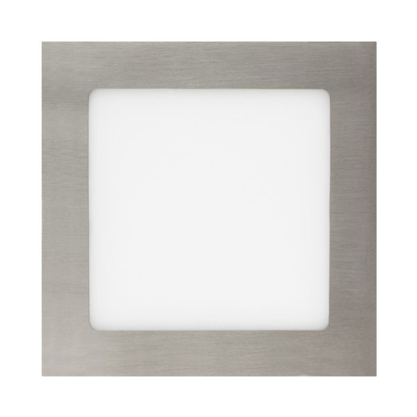 Placa LED 12W Cuadrada SuperSlim Silver Corte 155x155 mm