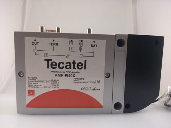 Amplificador FI Tecatel 40 dB, 13/18V, 0-22KHz,LTE