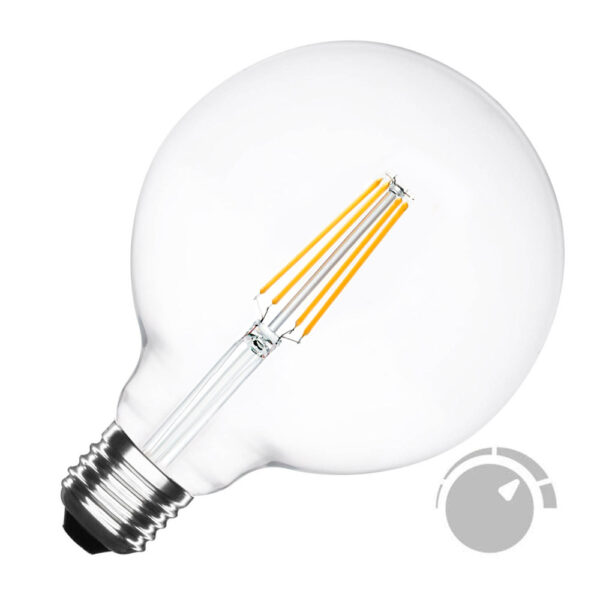 Bombilla Led E27 COB filamento 8W regulable