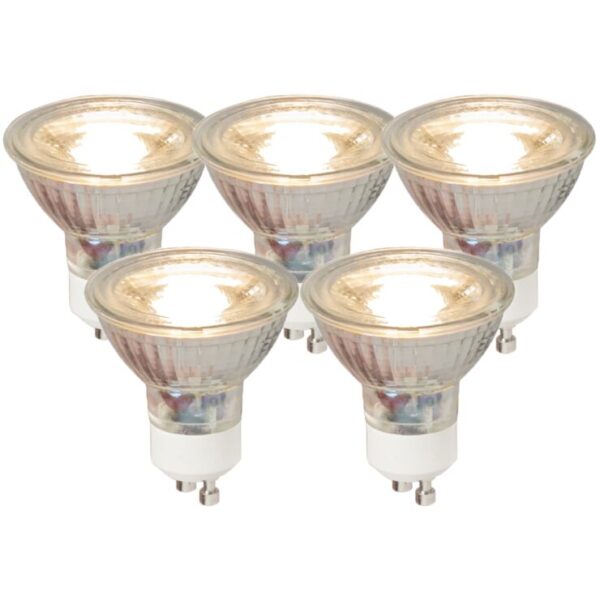 Lámpara LED GU10 COB Cristal 220V 5W ww calid - Imagen 2