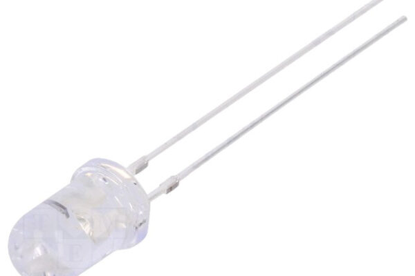 Diodo LED AZUL 5mm 5Vdc 2180mcd 30º Transparente