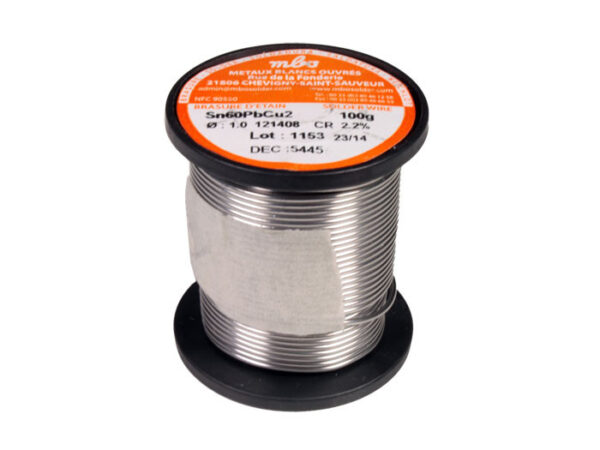 ESTAÑO TRIMETAL 1mm 60/38/2 MBO Carrete 100gr MBO