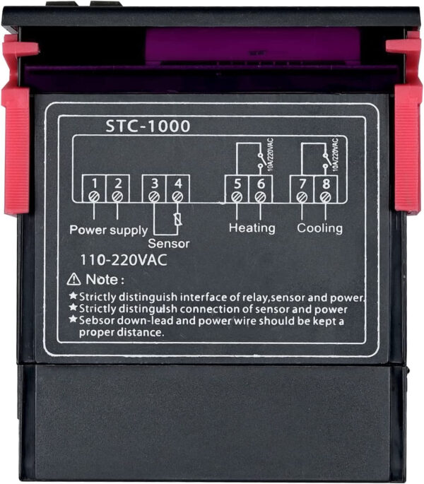 Termostato Digital Controlador Temperatura 100-240Vac - Imagen 3