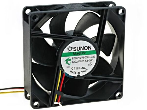 Ventilador 24Vdc 80x80x25mm 4,56W 3 Cables VAPO