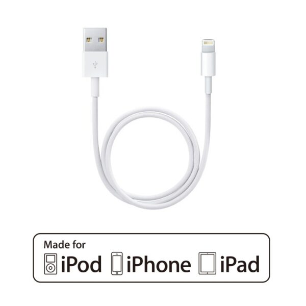 CABLE CONEXION APPLE USB MACHO A LIGHTNING MACHO 1M