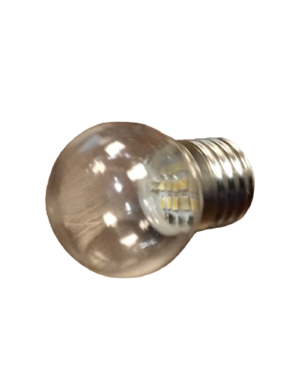 Bombilla led e27 esferica 1,5W blanco calido