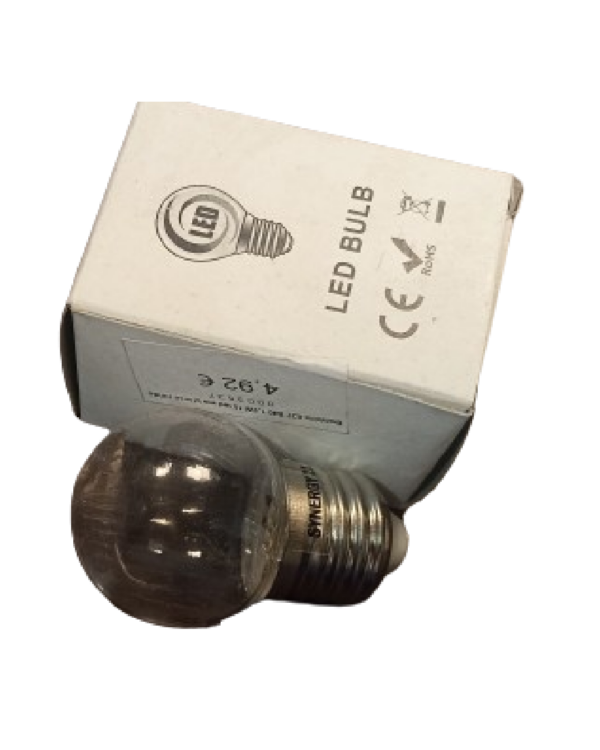 Bombilla led e27 esferica 1,5W blanco calido - Imagen 2