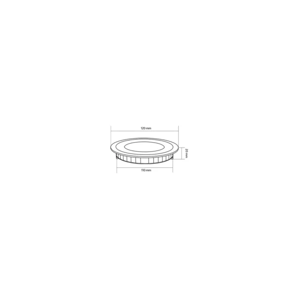 Placa LED Circular SuperSlim 6W Plata W - Imagen 5