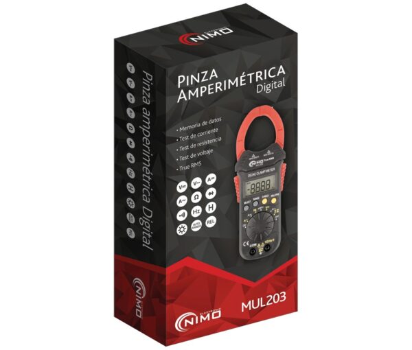 MUL203 - Pinza amperimétrica multifunción 600A CA/CC CAT.II 600V