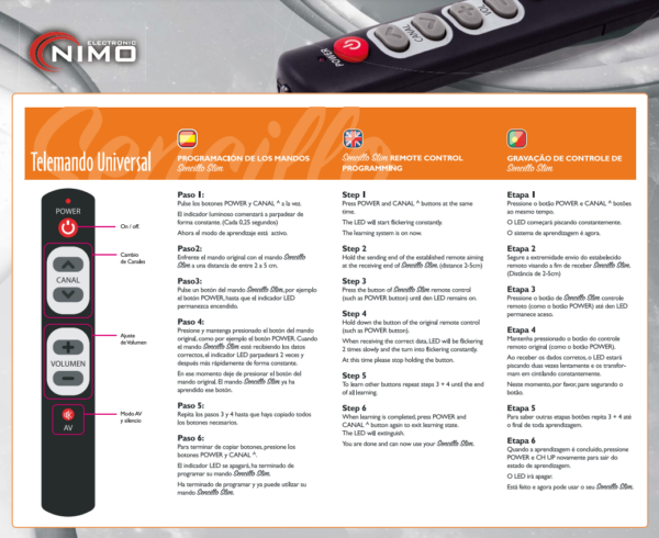 Mando programable slim rojo - Imagen 3