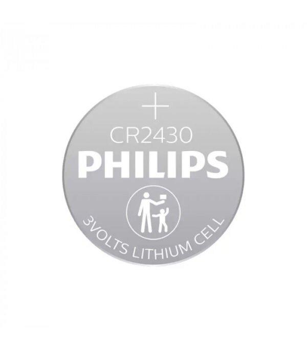 Pila Litio CR2430 PHILIPS 3Vdc (Blister 1 pila)