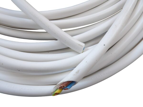 Cable Manguera 3x1.5 H05VV-F Blanca (Precio metro)