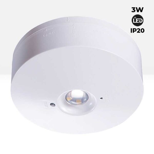 Luz de emergencia LED para superficie 150lm 2,5W - 3 horas IP20 - Imagen 5