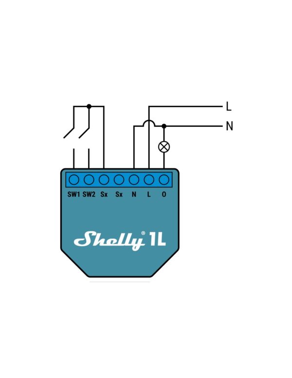 Shelly 1L- relé montado detrás del interruptor - Imagen 2