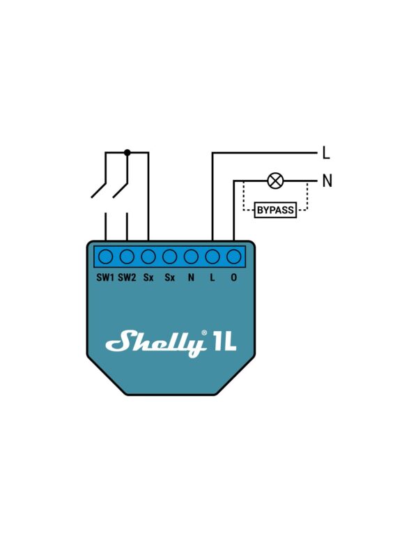 Shelly 1L- relé montado detrás del interruptor - Imagen 3