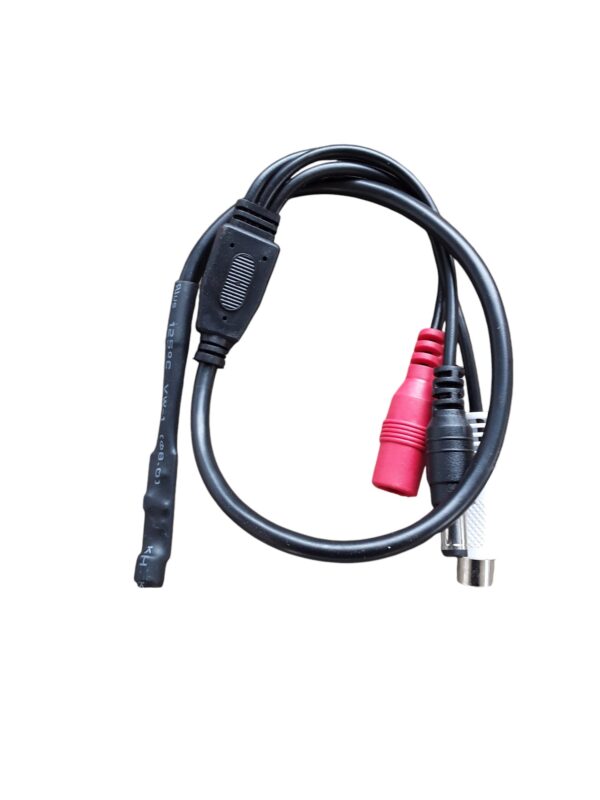 micrófono cámara CCTV 420mm conector RCA para video y DC para alimentación 12Vdc