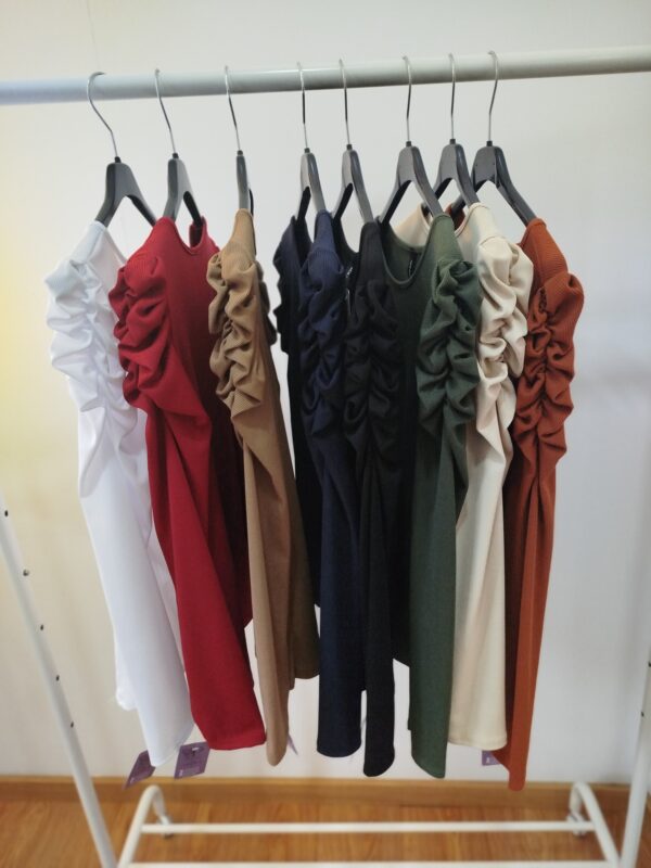 Blusa brazo fruncido 9 colores. - Imagen 2