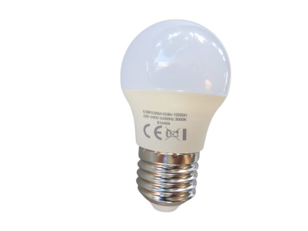 Lámparas led esferica E27 6,5W 650Lm 3000K