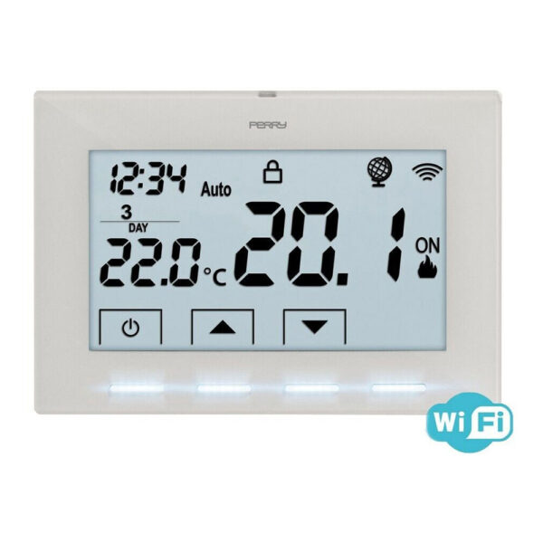 CRONOTERMOSTATO WIFI A 230V BLANCO 1TX CR029WIFI PERRY