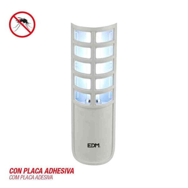 ATRAPA INSECTOS ELECTRICO 9W 50m² CON PLACA ADHESIVA 220-240V