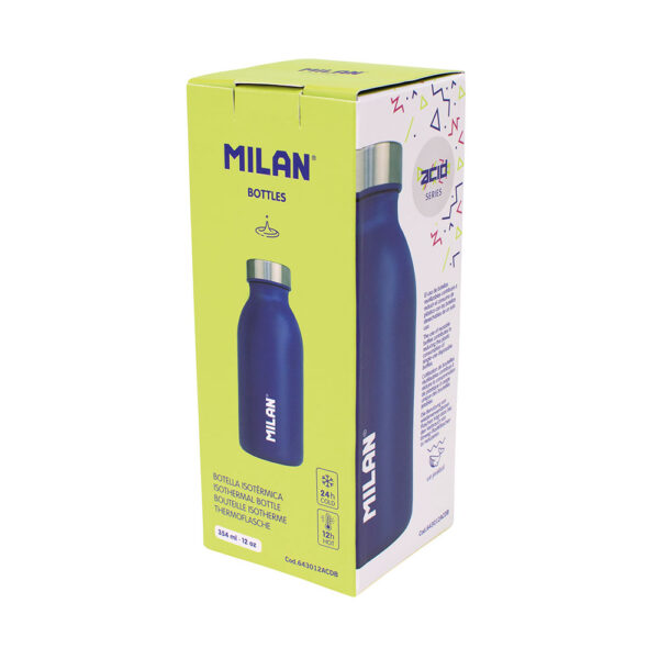 BOTELLA ISOTÉRMICA DE ACERO INOXIDABLE 354ml SERIE ACID, AZUL MILAN - Imagen 2