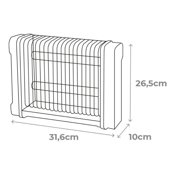 MATA INSECTOS PROFESIONAL ELÉCTRICO 2x6W 30m² 31,6x10x26,5cm 340° COLOR NEGRO EDM - Imagen 2