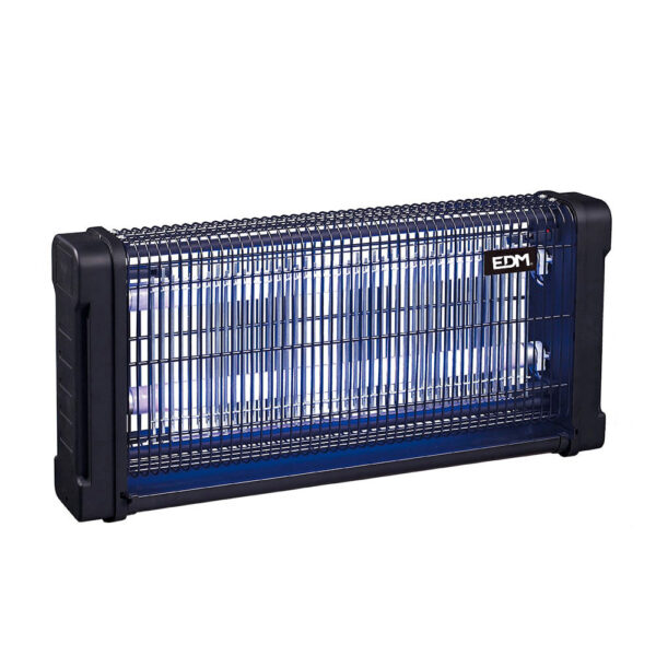 MATA INSECTOS PROFESIONAL ELECTRONICO 2x15W 100m² 54,2x10x26,5cm 340° COLOR NEGRO EDM