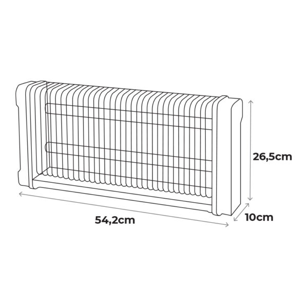 MATA INSECTOS PROFESIONAL ELECTRONICO 2x15W 100m² 54,2x10x26,5cm 340° COLOR NEGRO EDM - Imagen 2