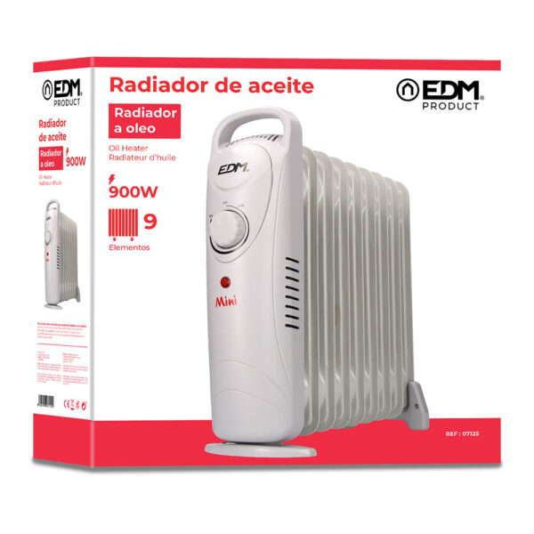 RADIADOR DE ACEITE MODELO JUNIOR 900W (9 ELEMENTOS) EDM - Imagen 2