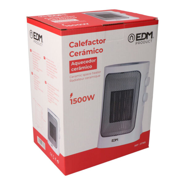 CALEFACTOR VERTICAL 1000-1500W COLOR BLANCO EDM - Imagen 3