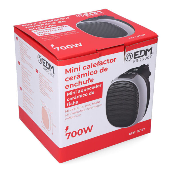 MINI CALEFACTOR CERÁMICO 700W EDM - Imagen 4