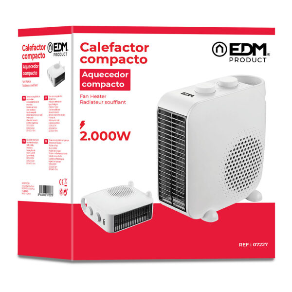 CALEFACTOR "2 EN 1" 1.000-2.000W EDM - Imagen 3