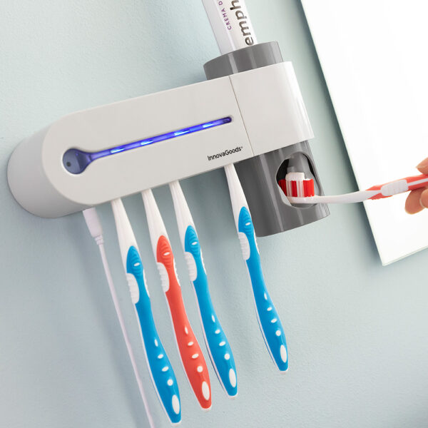 ESTERILIZADOR UV DE CEPILLOS DENTALES CON SOPORTE Y DISPENSADOR  DE DENTÍFRICO SMILUV INNOVAGOODS - Imagen 7