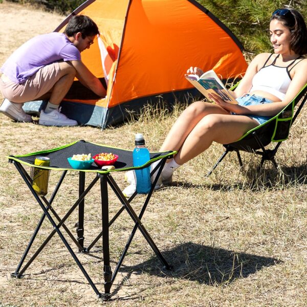 MESA DE CAMPING TEXTIL PLEGABLE CON FUNDA CAFOLBY. INNOVAGOODS - Imagen 6