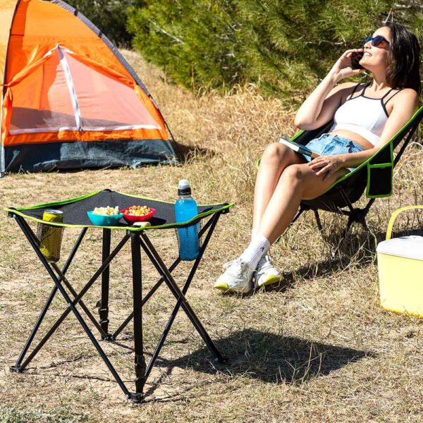 MESA DE CAMPING TEXTIL PLEGABLE CON FUNDA CAFOLBY. INNOVAGOODS - Imagen 13