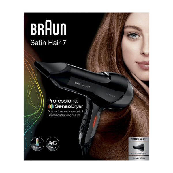 SECADOR DE PELO BRAUN SATIN HAIR 7 PROFESSIONAL 2000W - Imagen 2