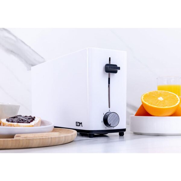 TOSTADORA RANURA LARGA  WHITE DESIGN 900W  EDM - Imagen 4