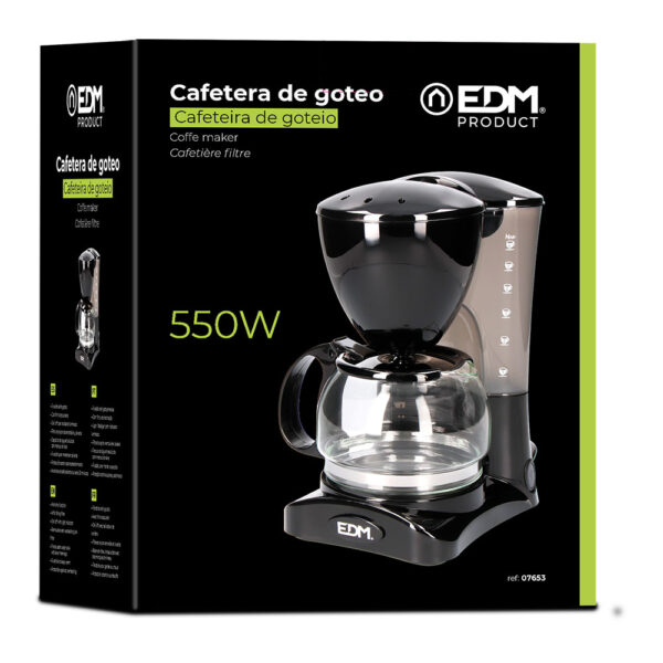 CAFETERA DE GOTEO 6 TAZAS 550W EDM - Imagen 2