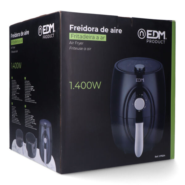 FREIDORA DE AIRE 3,6L 1400W CON CESTA EDM - Imagen 5