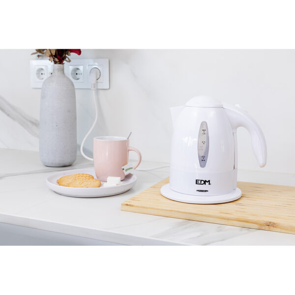 HERVIDOR DE AGUA ELECTRICO "KETTLE" 2200W 1L  EDM - Imagen 4