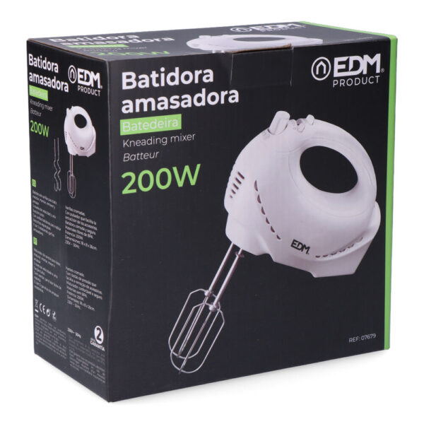 BATIDORA AMASADORA TURBO 200W  EDM - Imagen 4