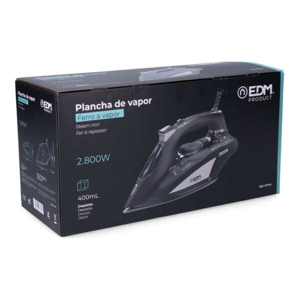 PLANCHA DE VAPOR 2800W 220-240V MODELO GRANDE EDM - Imagen 4