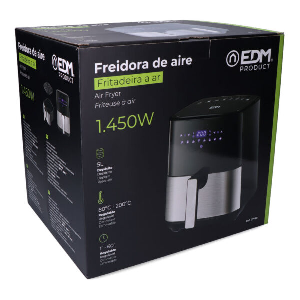 FREIDORA DE AIRE 5L CON PANTALLA LED EDM - Imagen 5