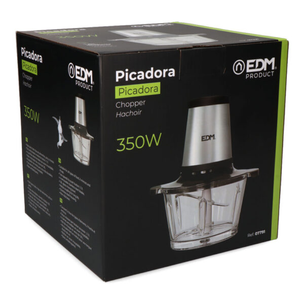 PICADORA 350W 1,8L ACERO INOXIDABLE EDM - Imagen 5