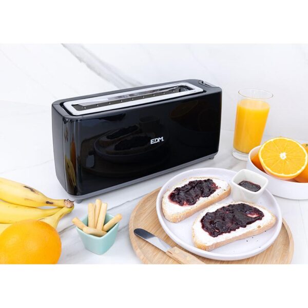 TOSTADORA RANURA LARGA BLACK DESIGN 900W EDM - Imagen 5