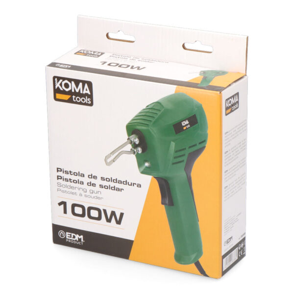 SOLDADOR PISTOLA 100W 230V KOMA TOOLS - Imagen 5