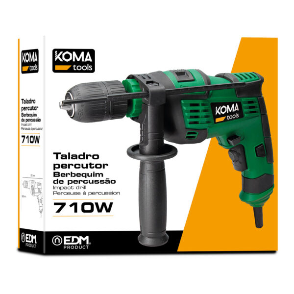 TALADRO PERCUTOR 710W 29x20cm KOMA TOOLS - Imagen 2