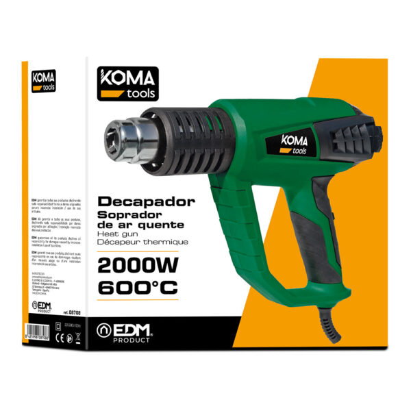 DECAPADOR ELECTRICO 2000W 26,5x20,6cm KOMA TOOLS - Imagen 2