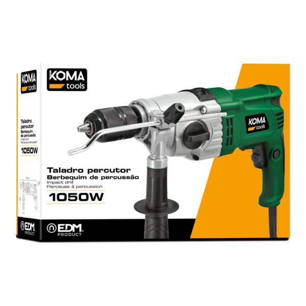 TALADRO PERCUTOR 1050W 13x39x26cm KOMA TOOLS - Imagen 3