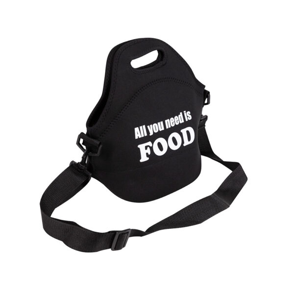 BOLSA PARA ALMUERZO DE NEOPRENO 30x30x17cm NEGRA EXPERT BGEU4332 SAN IGNACIO